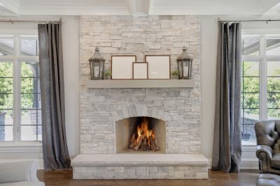 Stone Fireplace Construction