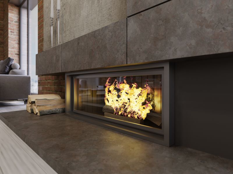 Elegant Masonry Fireplace