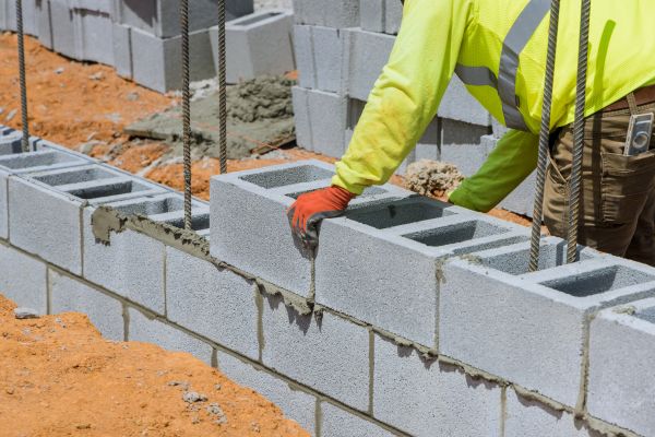 Concrete Blocks Installation in Edmond