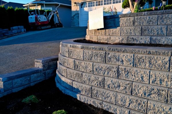Stone Retaining Wall Repair in Edmond