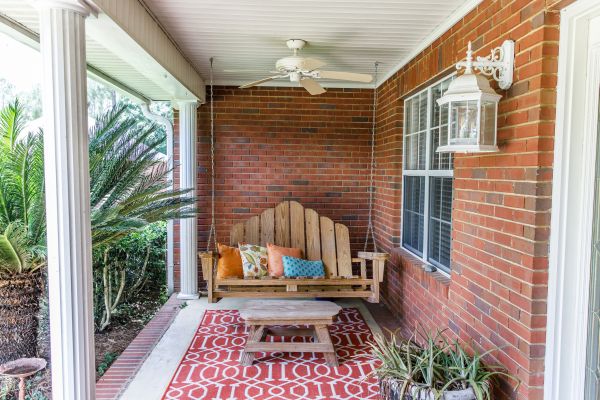 Porch Brick Repair in Edmond