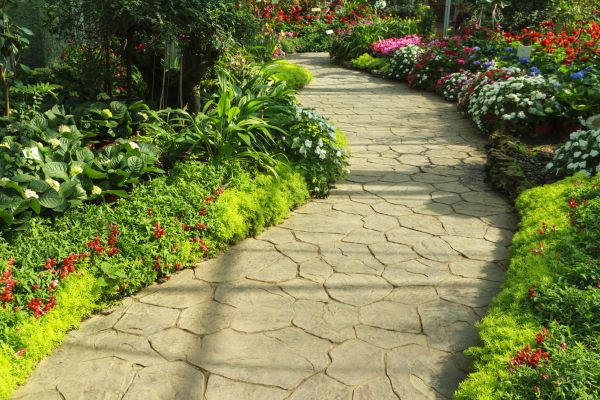 Stone Pathway Repair in Edmond