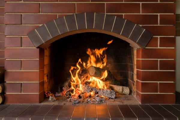 Brick Fireplace Installation in Edmond