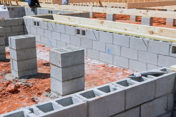 Cement Block Installation in Edmond