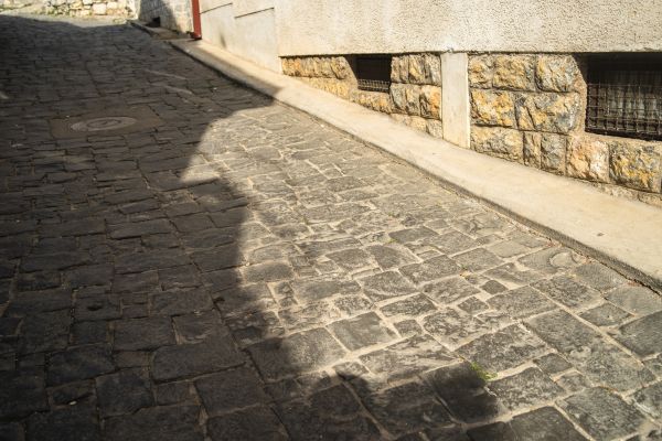 Stone Sidewalk Repair in Edmond