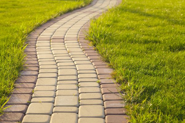 Sidewalk Brick Repair in Edmond