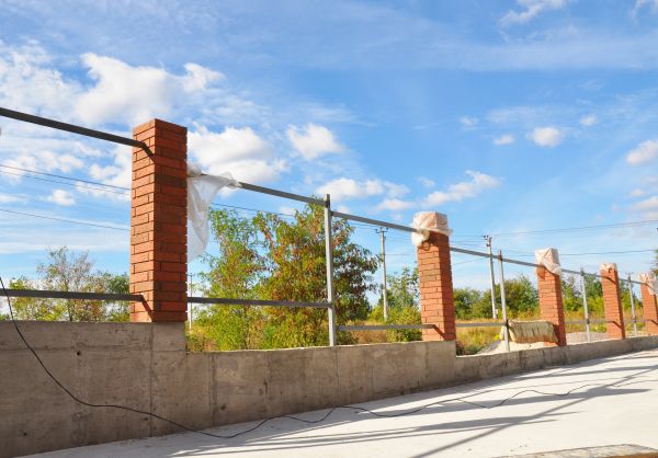 Brick Pillar Installation in Edmond